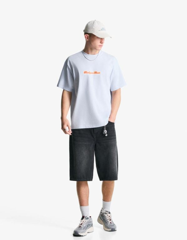 Póló Bershka, kék