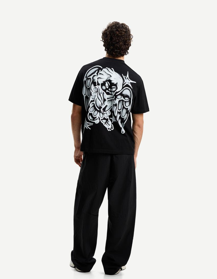 Póló BERSHKA, fehér