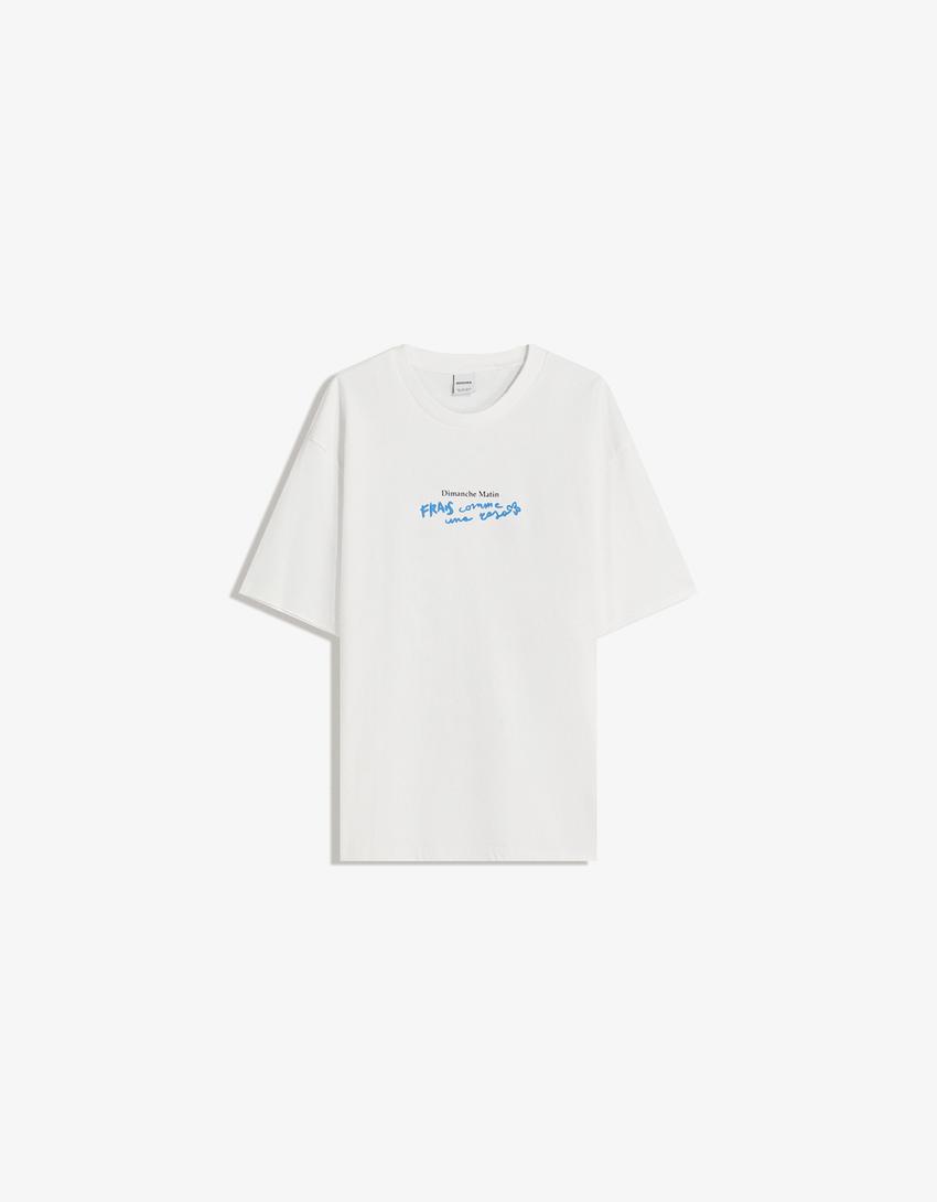 Póló BERSHKA, fehér