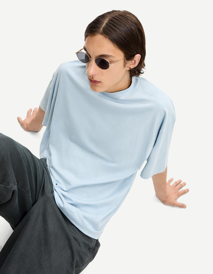 Póló BERSHKA, kék