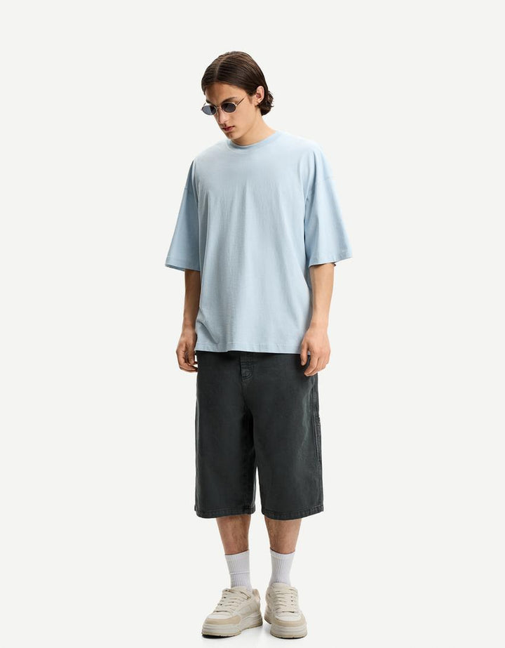 Póló BERSHKA, kék
