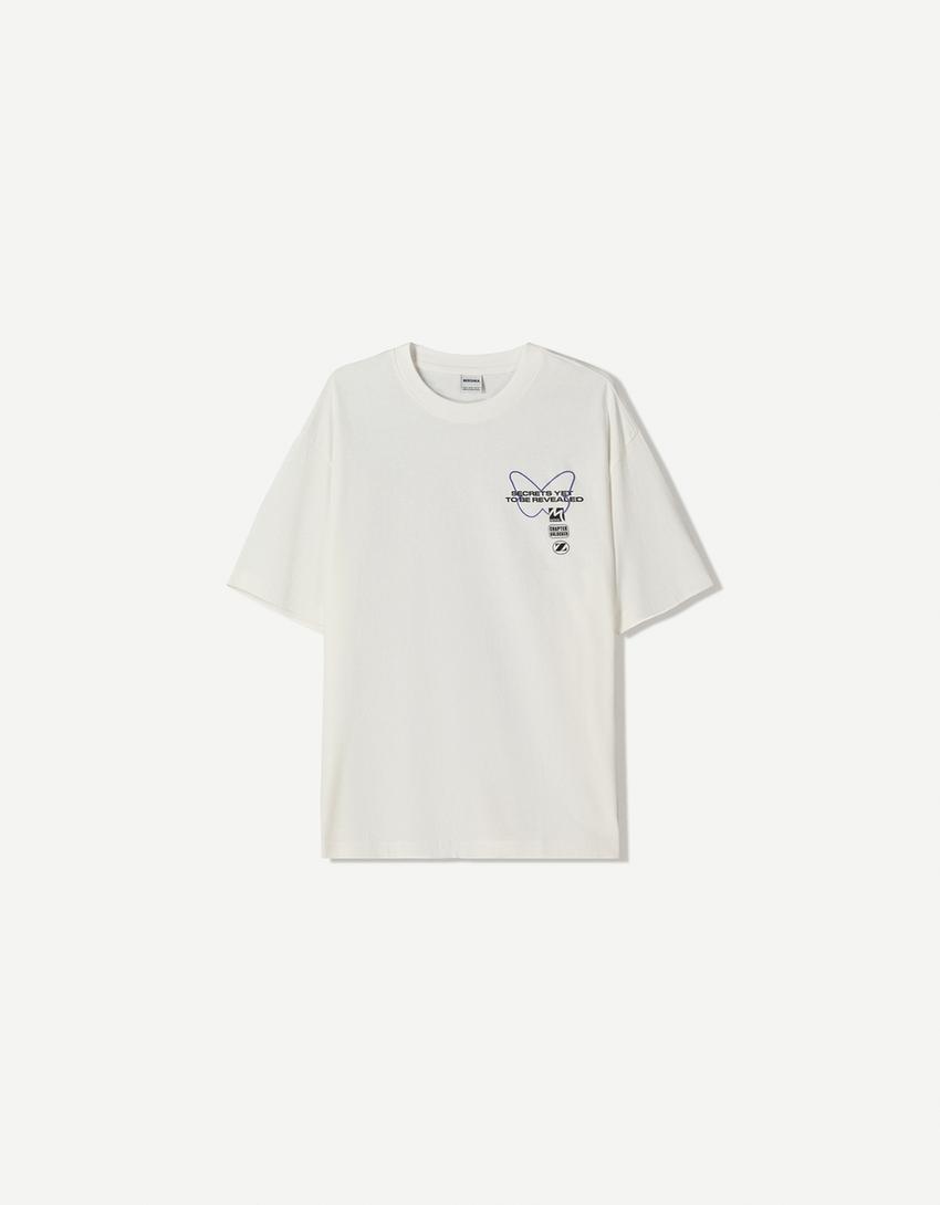 Póló BERSHKA, fehér