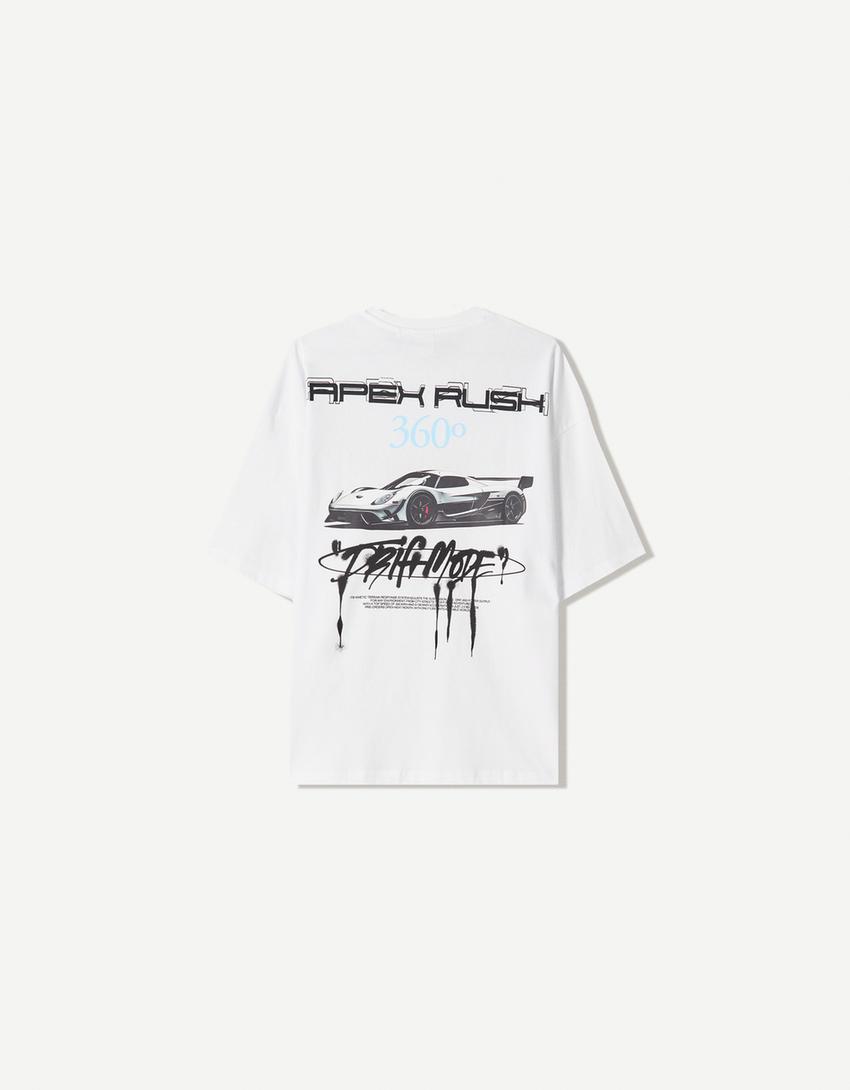 Póló BERSHKA, fehér