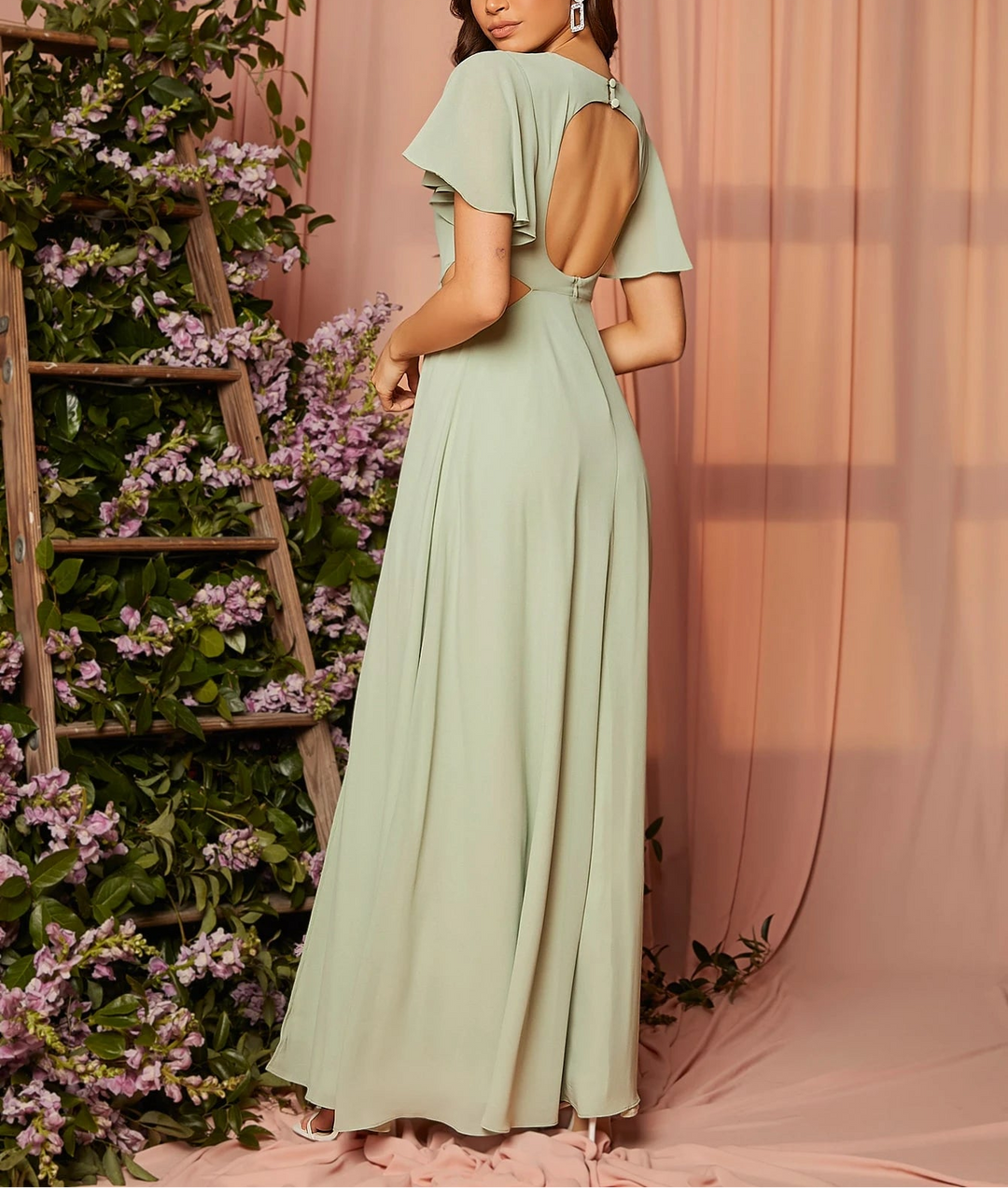 SHEIN maxi ruha, zöld
