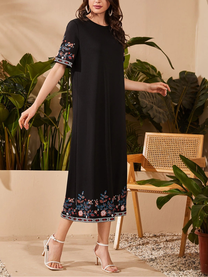 SHEIN maxi ruha, fekete