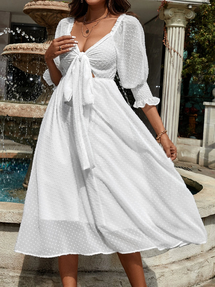 Rochie midi SHEIN, alb