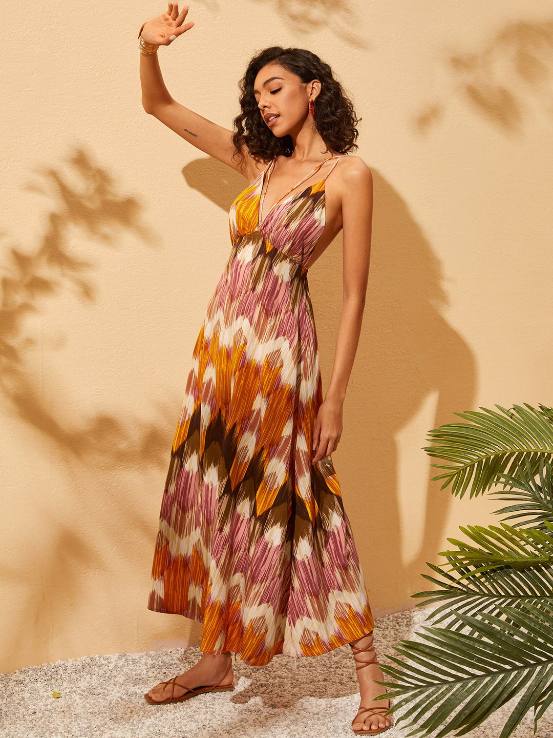 Rochie maxi SHEIN, mix culori