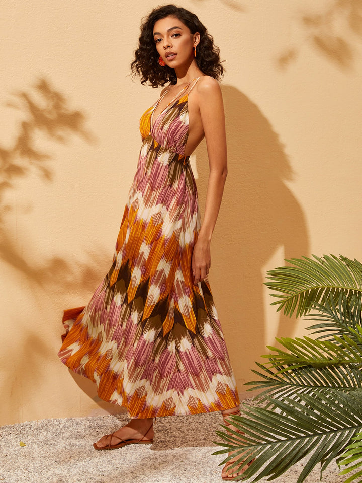 Rochie maxi SHEIN, mix culori