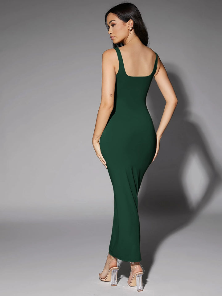 Rochie maxi SHEIN, verde