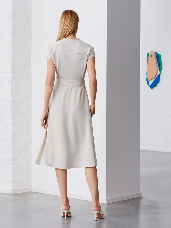 Rochie midi SHEIN, bej