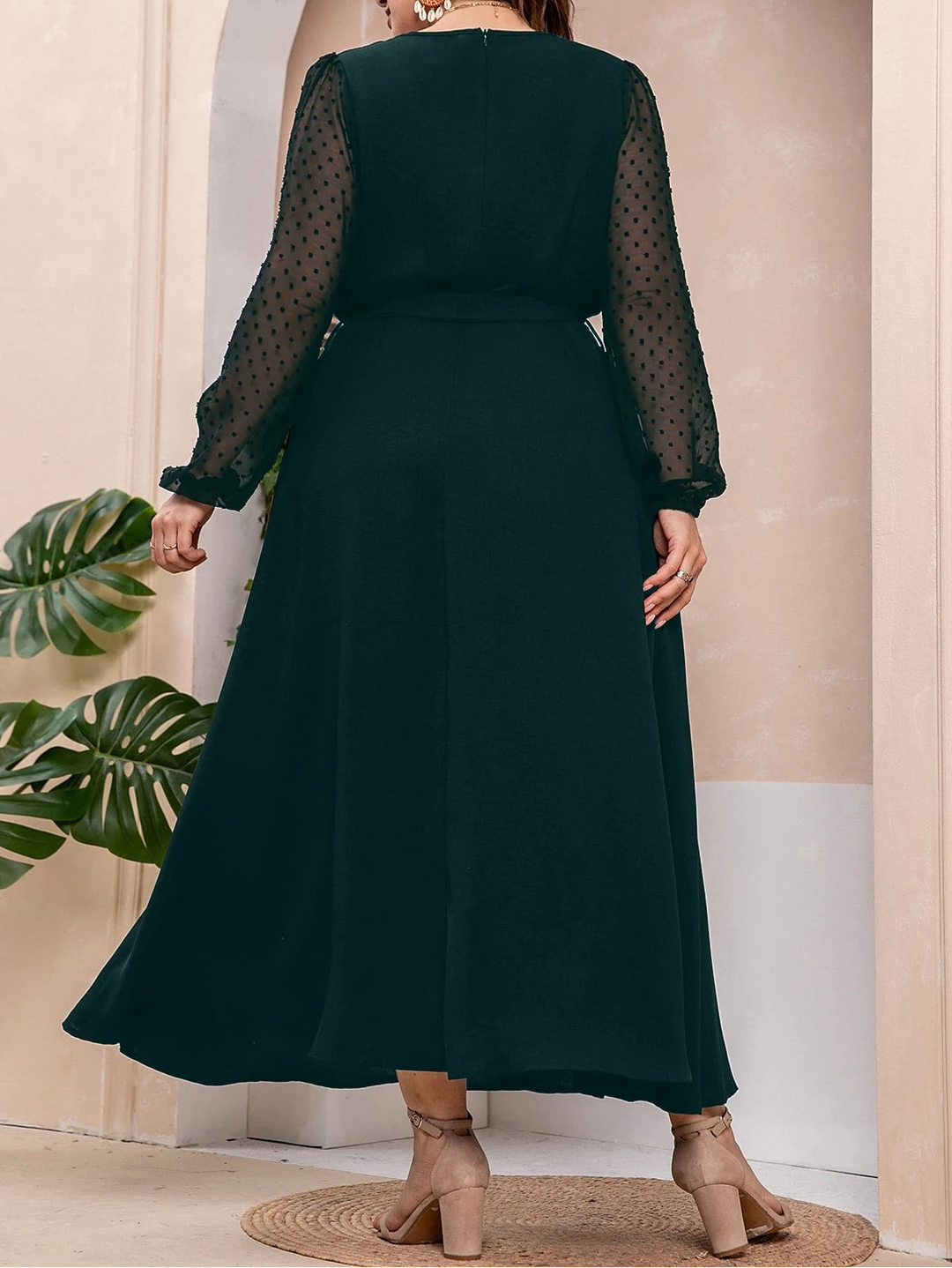 Rochie maxi SHEIN, verde