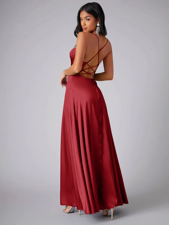 SHEIN maxi ruha, piros