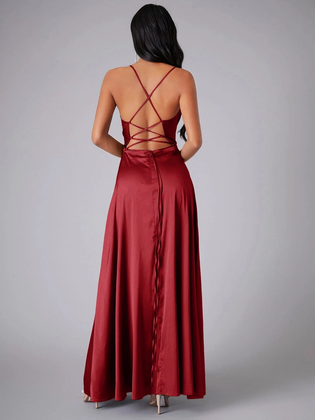 SHEIN maxi ruha, piros