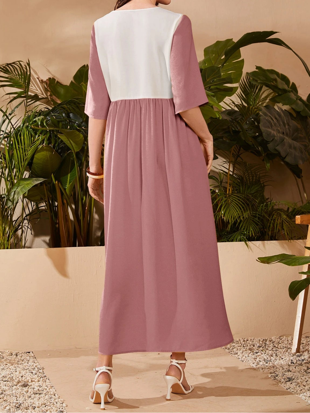 Rochie maxi SHEIN, mix culori
