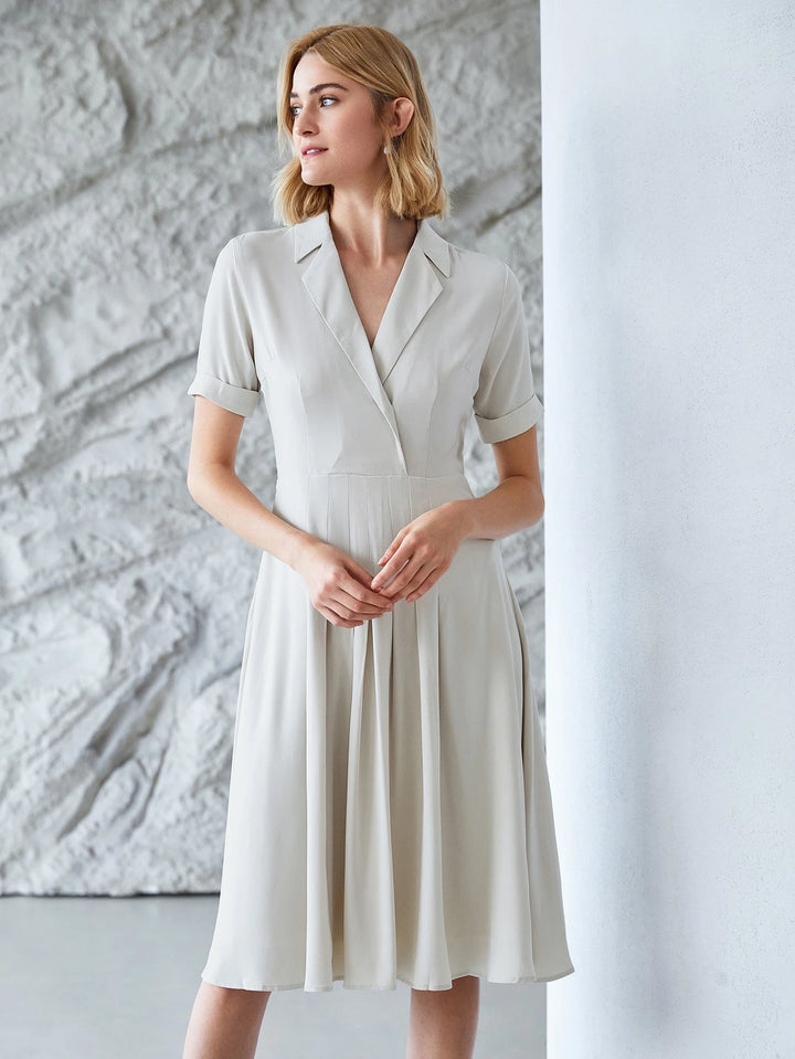 Rochie midi SHEIN, bej