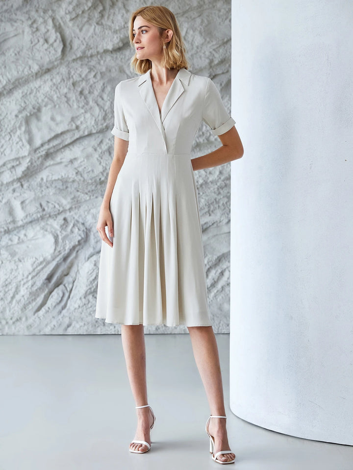 Rochie midi SHEIN, bej