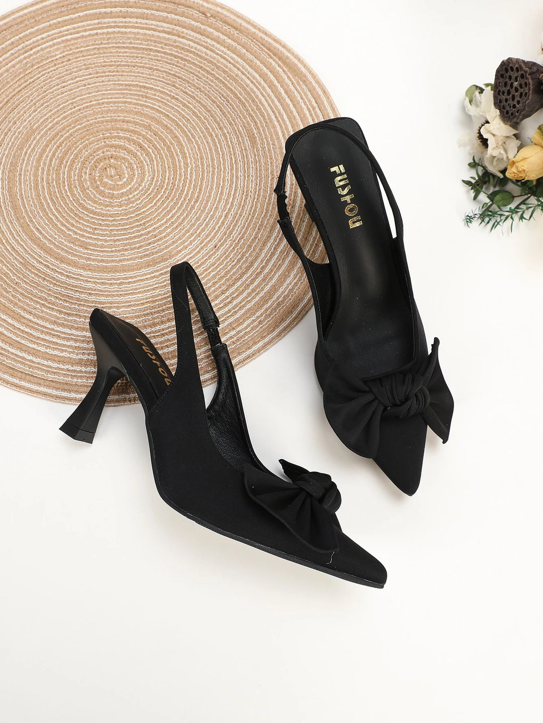 Pantofi cu toc SHEIN, negru