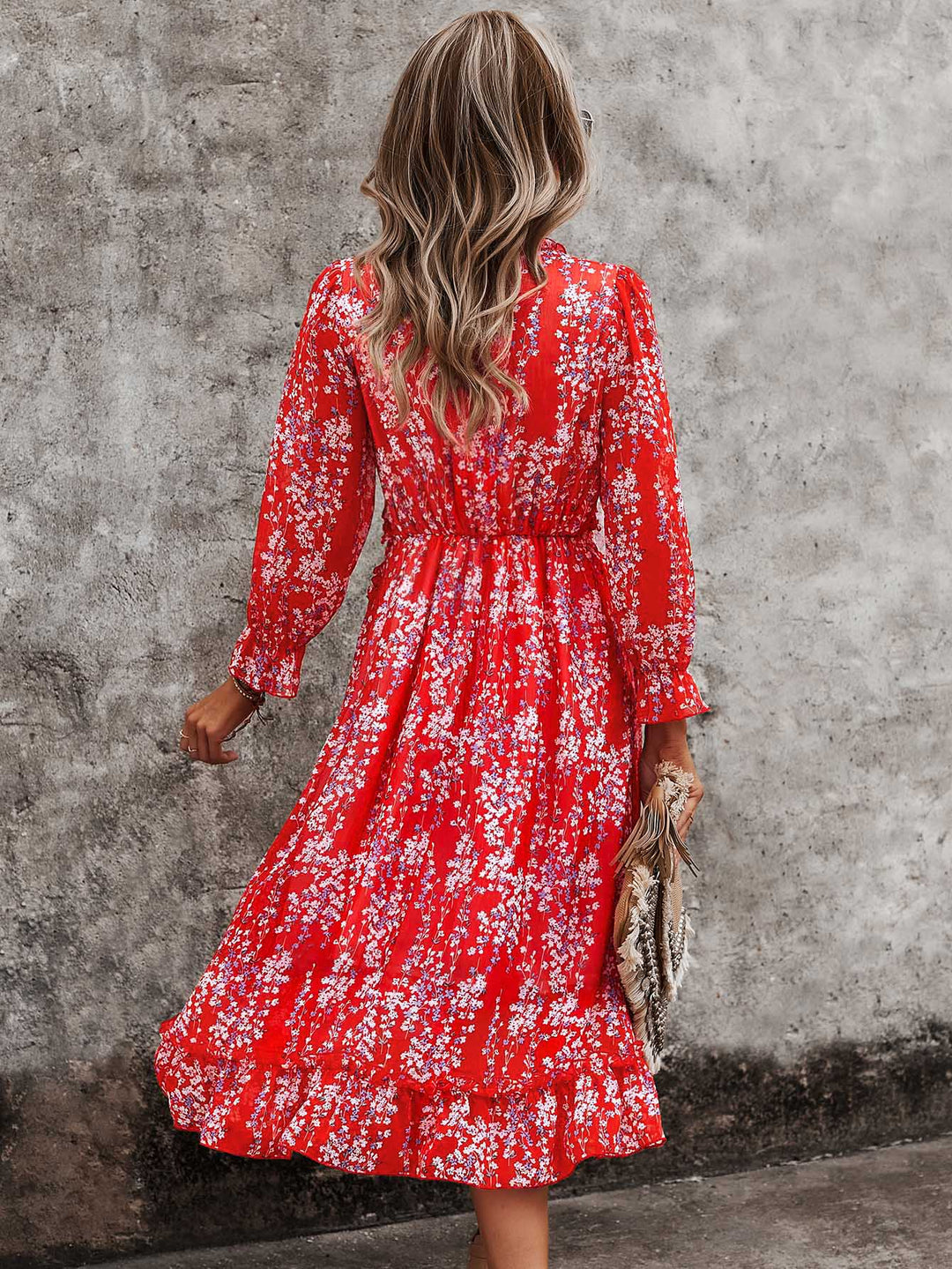 Rochie midi SHEIN, roșu