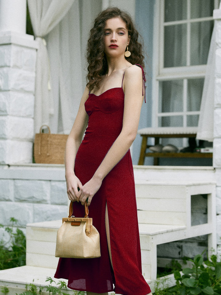Rochie midi SHEIN, vișiniu