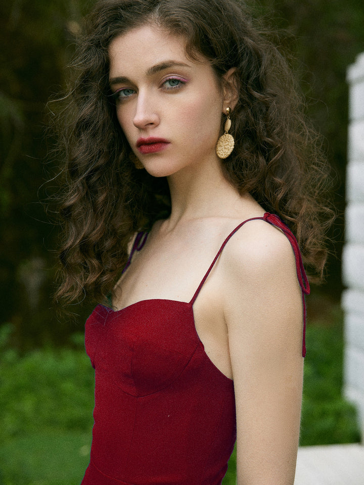 Rochie midi SHEIN, vișiniu