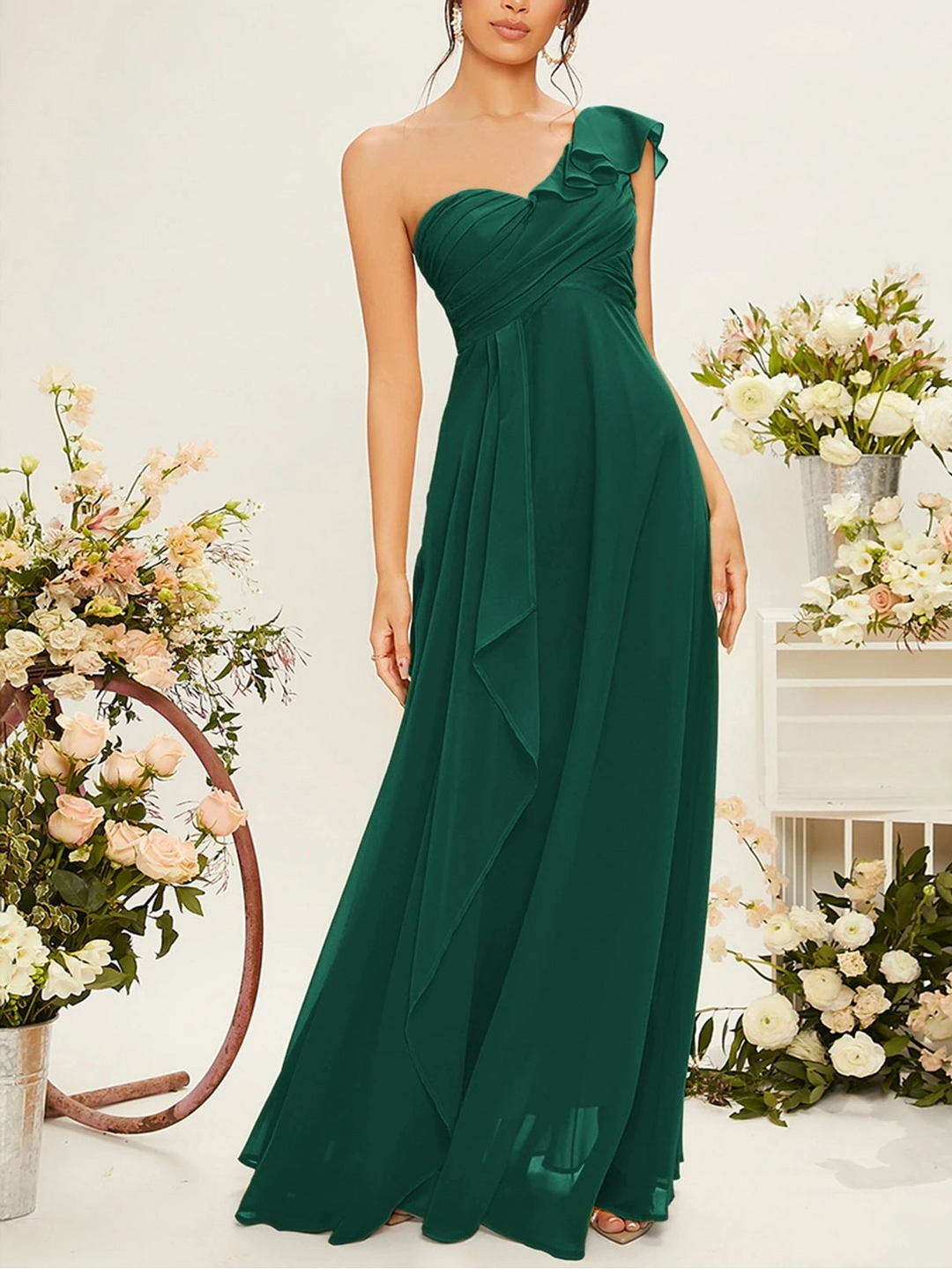 Rochie maxi SHEIN, verde