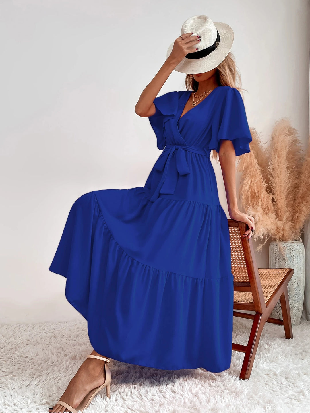 Rochie midi SHEIN, albastru