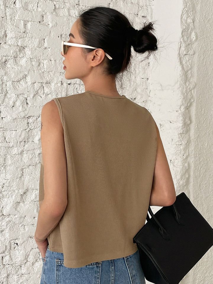 SHEIN trikó, khaki