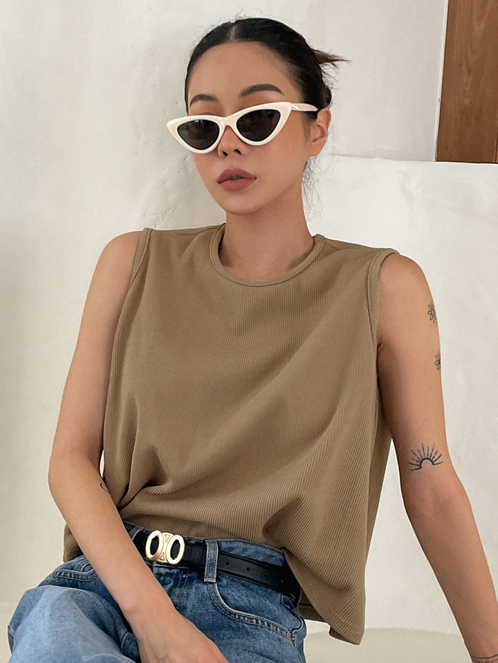SHEIN trikó, khaki