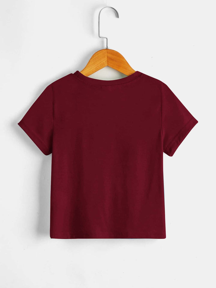 SHEIN póló, meggypiros