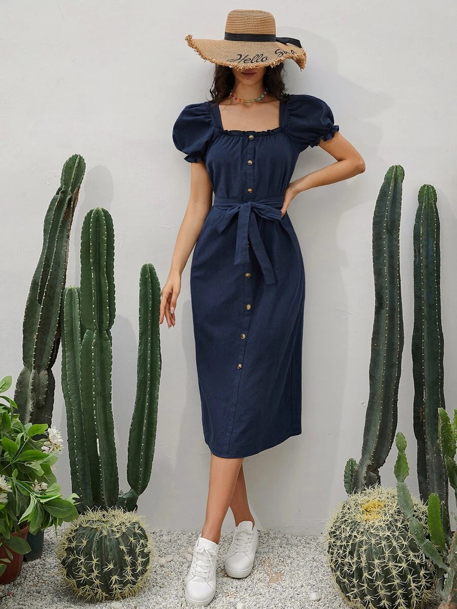 Rochie midi SHEIN, abastru