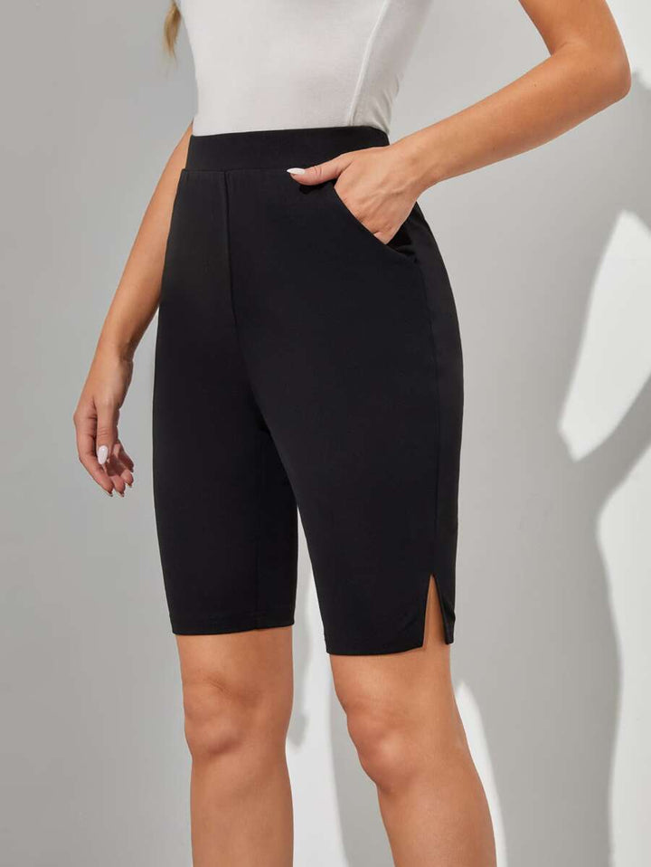 Pantaloni scurți SHEIN, negru