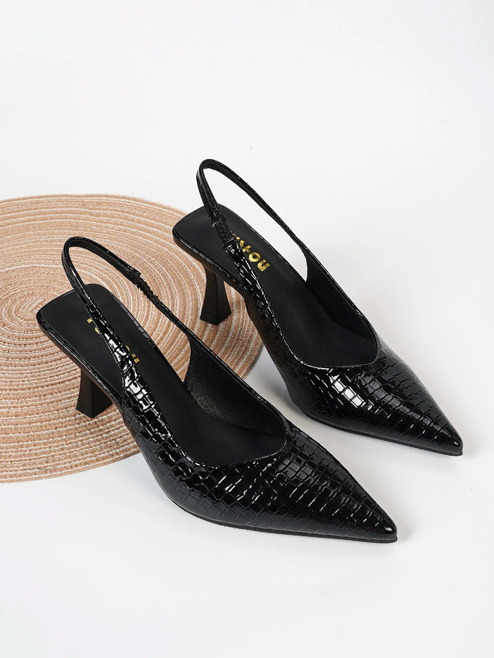 Pantofi cu toc SHEIN, negru