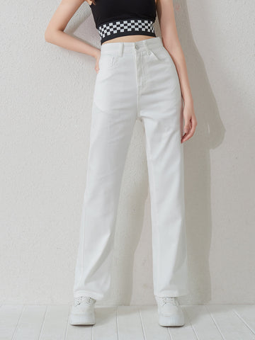 Jeans SHEIN, alb