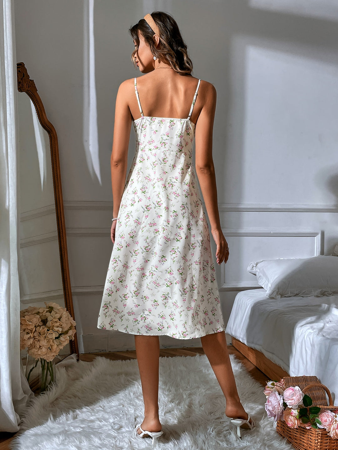 Rochie maxi SHEIN, bej
