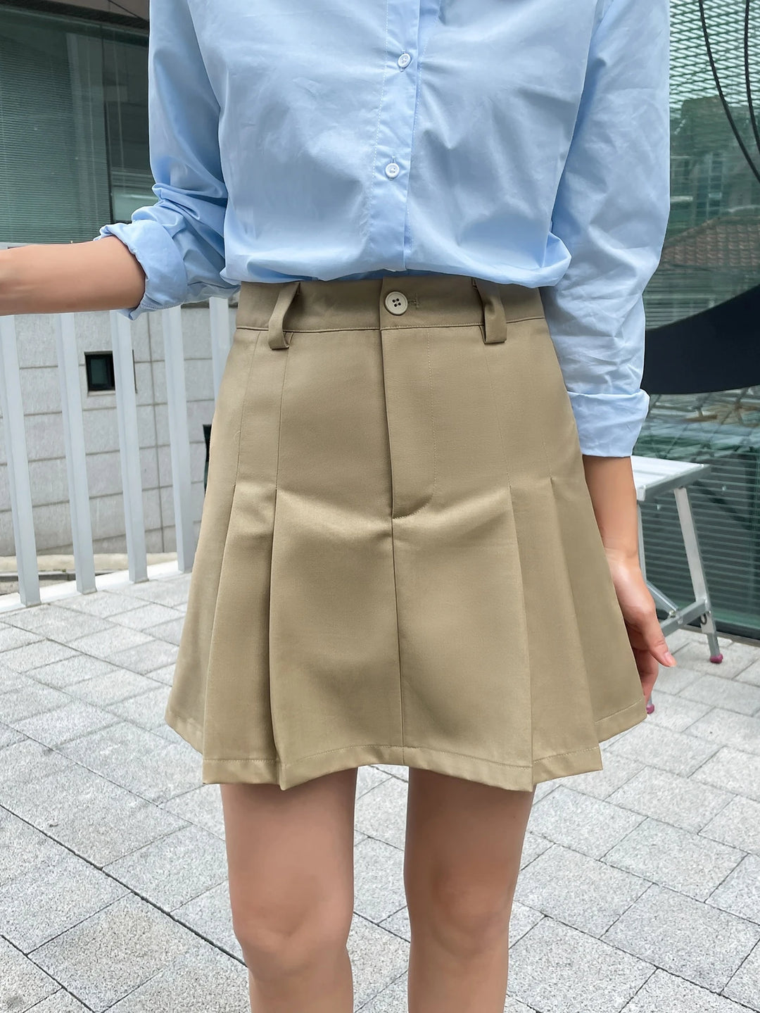 SHEIN miniszoknya, barna