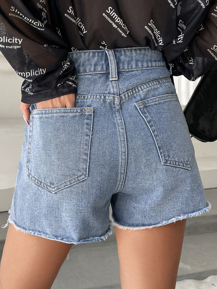 Pantaloni scurți SHEIN, albastru