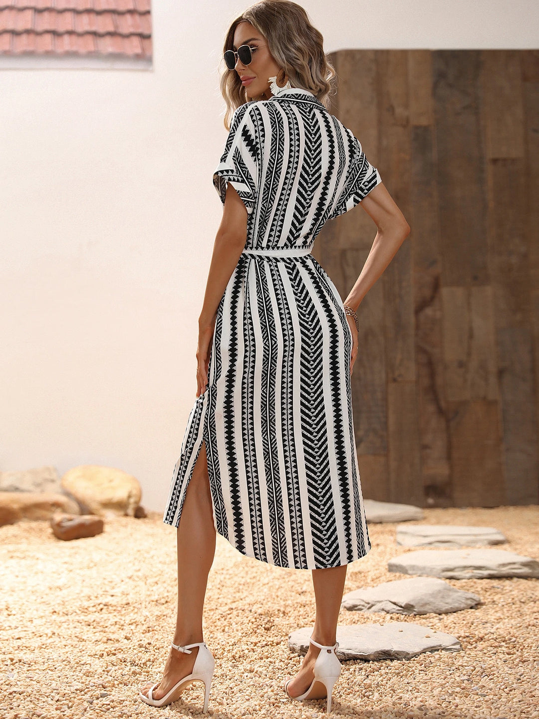 SHEIN midi dress, mixed colors