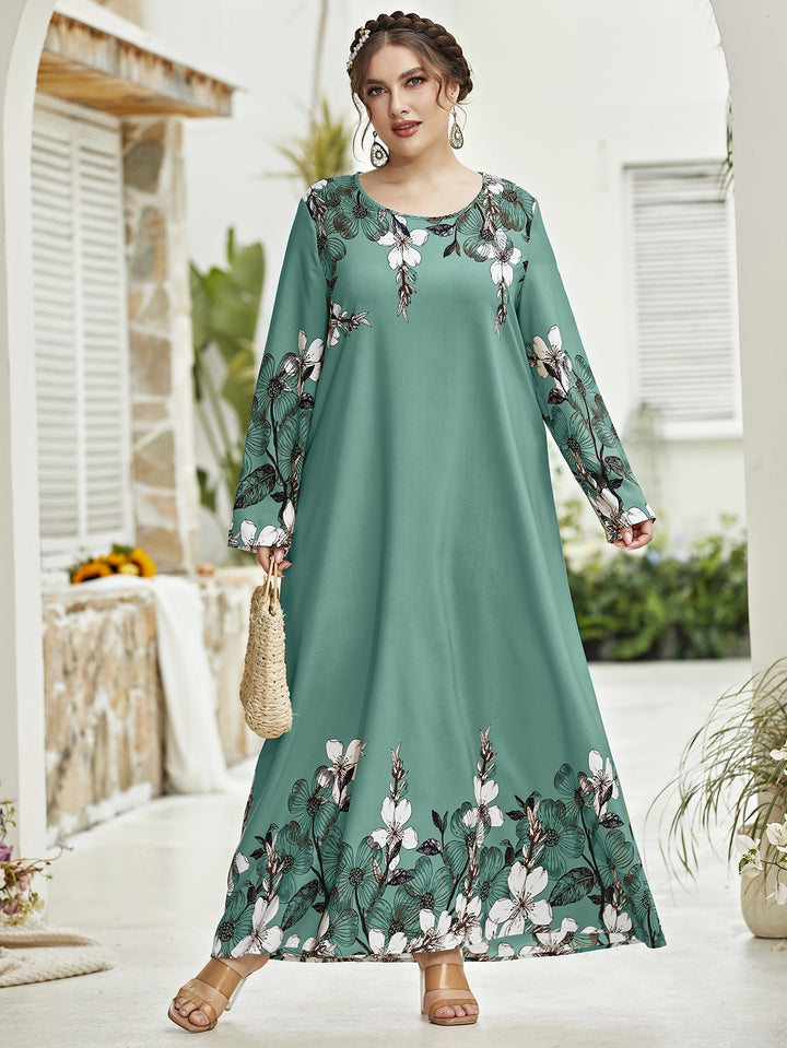 SHEIN maxi ruha, zöld