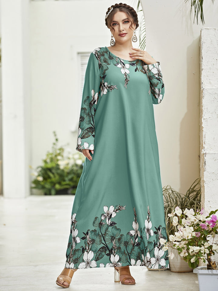SHEIN maxi ruha, zöld