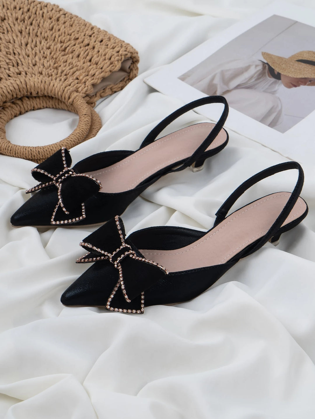 Pantofi cu toc SHEIN, negru