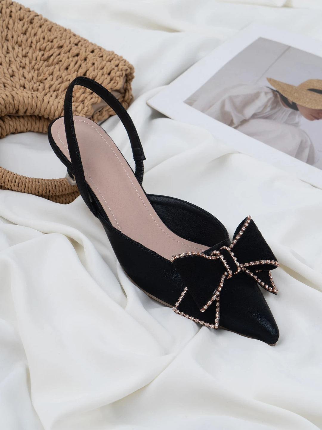 Pantofi cu toc SHEIN, negru