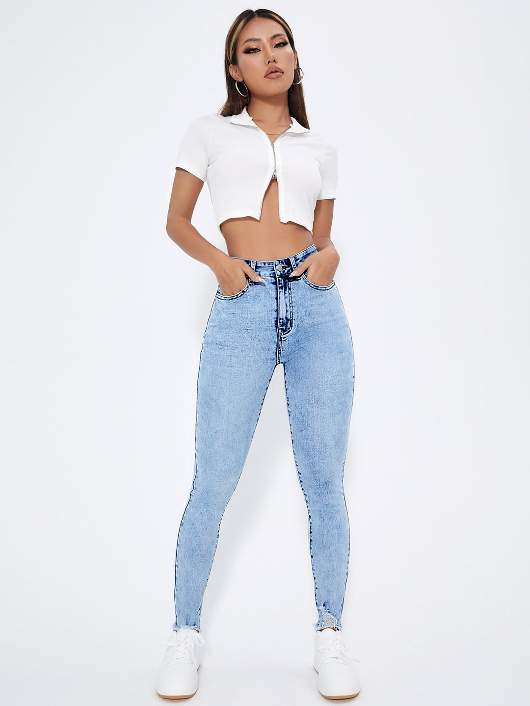Jeans SHEIN, albastru
