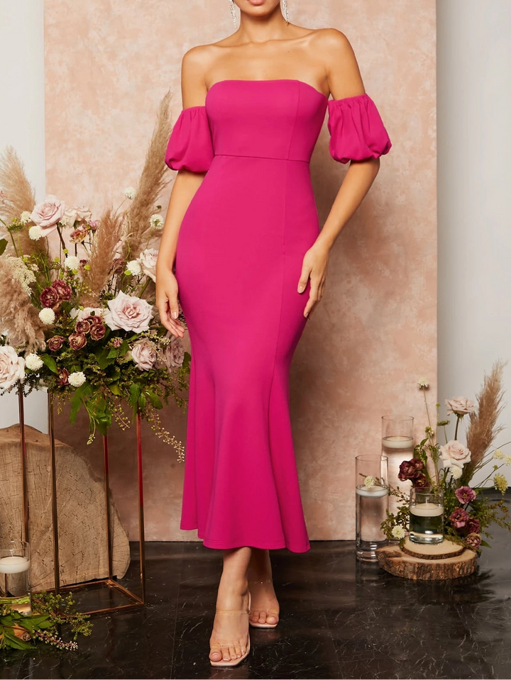 Rochie maxi SHEIN, roz