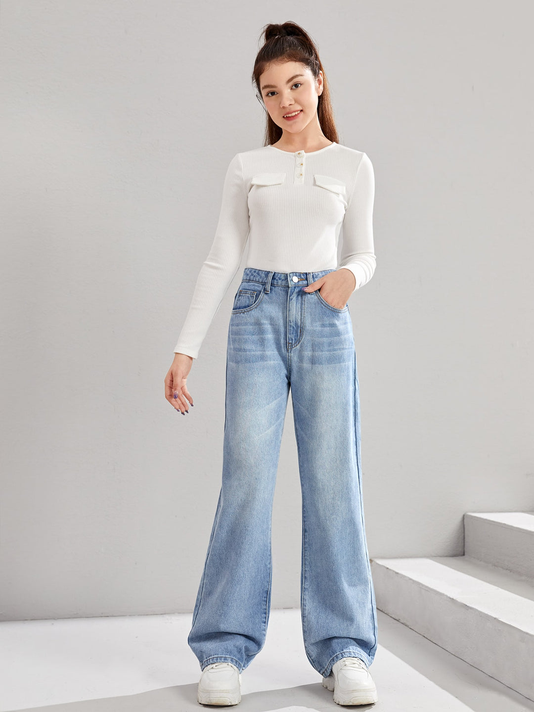 Jeans SHEIN, albastru