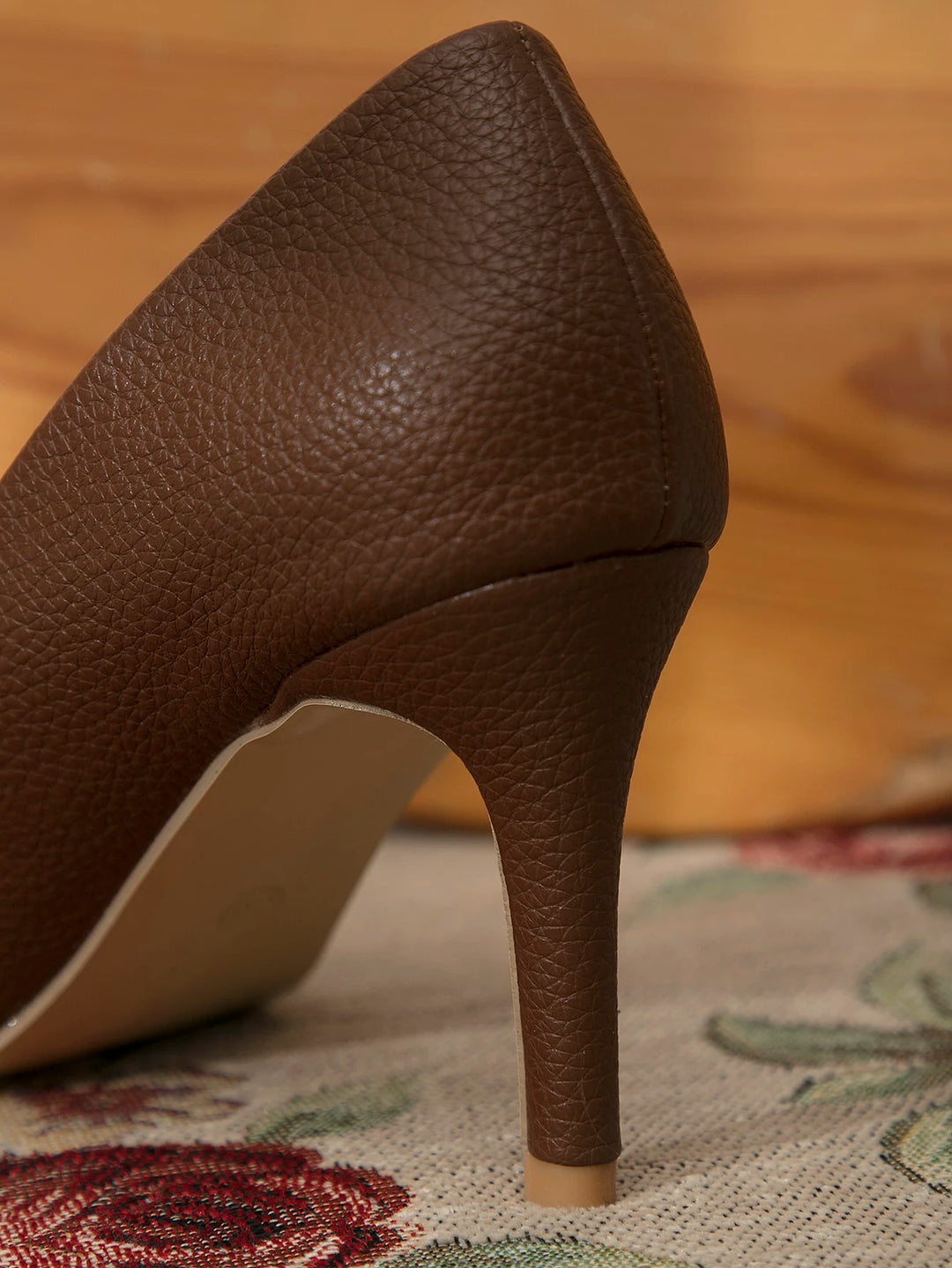 Pantofi cu toc SHEIN, maro