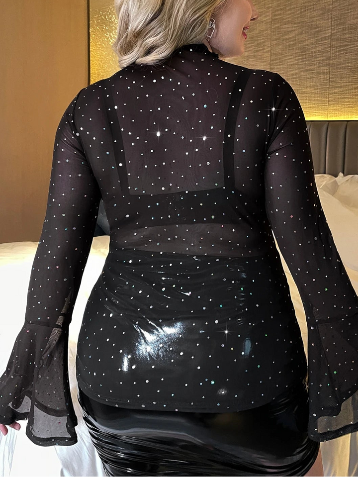 SHEIN blúz, fekete