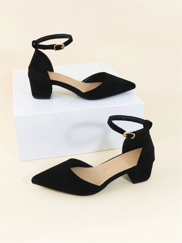 Pantofi cu toc SHEIN, negru