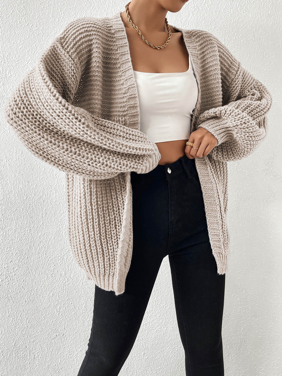 Cardigan SHEIN, bej
