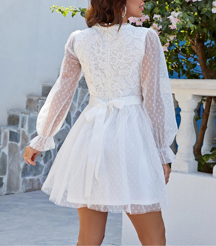 Rochie mini SHEIN, alb