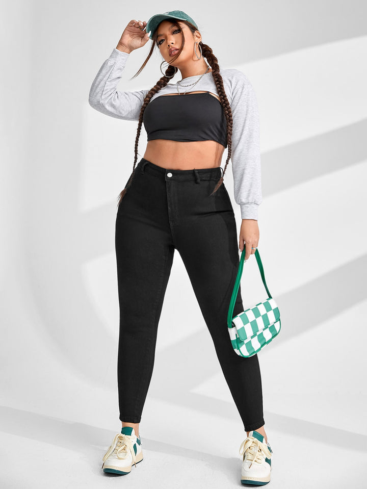 Jeans SHEIN, negru